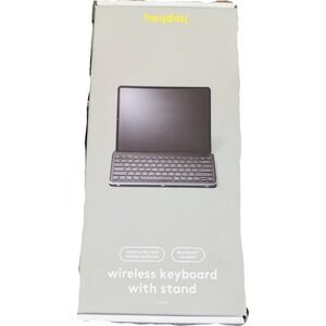 U5N Heyday Wireless Keyboard with Stand for iPads & Tablets Black & Gray New